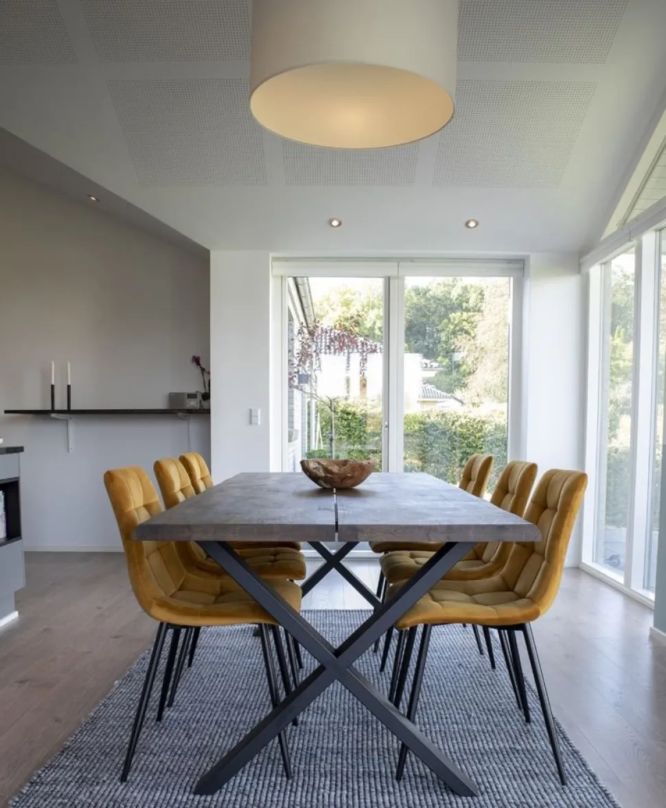 Middelfart Matstol - Gul/svart