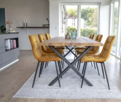 Middelfart Matstol - Gul/svart