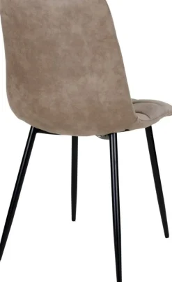 Middelfart Matstol - Ljusbrun/svart