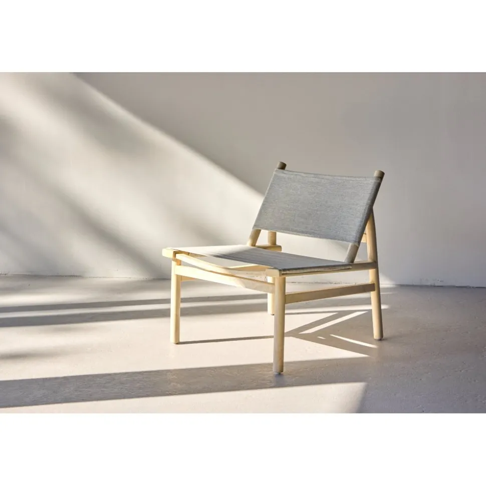 Milo Loungefåtölj - Natur/Grå