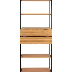 Minato bokhylla - Ask/svart