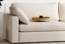 Moby 4-sits soffa 266 cm - Beige soffa