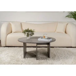 Moira soffbord Ø90 cm - Betonggrå