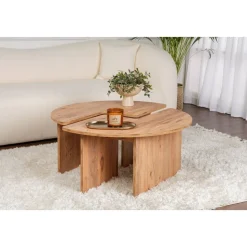 Moira soffbord Ø90 cm - Furu