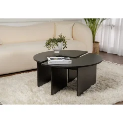 Moira soffbord Ø90 cm - Svart