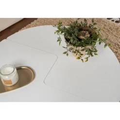 Moira soffbord Ø90 cm - Vit