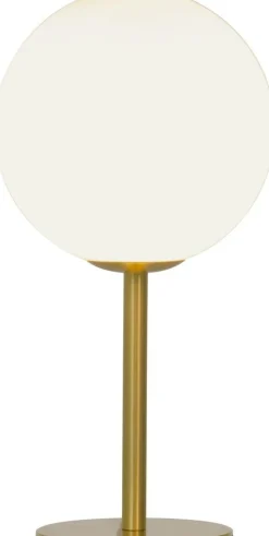 Molekyl bordslampa - Matt mässing/vit