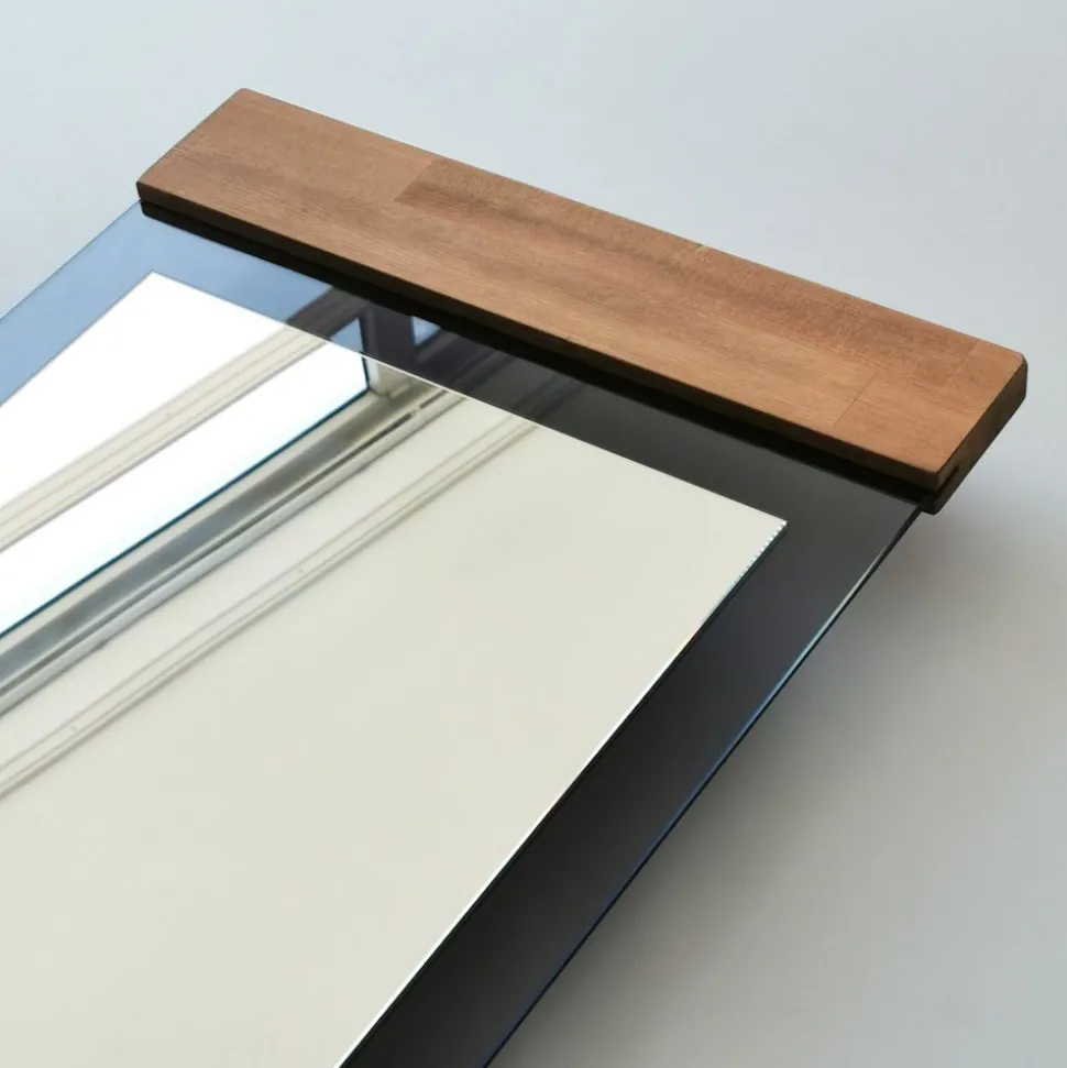 Murano golvspegel - Ek/fume + Karta med möbeltassar på köpet!