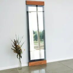 Murano golvspegel - Ek/fume + Karta med möbeltassar på köpet!