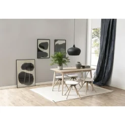 Nagano matbord 150 cm - Vitpigmenterad ek