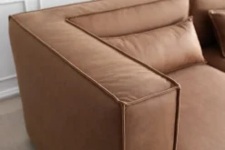 Nees modulsoffa i cognac combo 3 + Textilrengöring för möbler