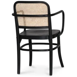 Nemis karmstol böjträ - Svart/rotting + Möbeltassar