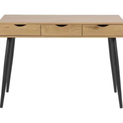 Neptun skrivbord 110x50 cm - Ekimitation/svart + Möbeltassar