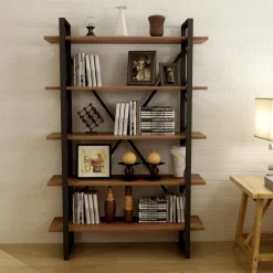 Nero bokhylla - Valnöt/svart