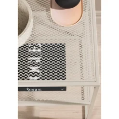 Netz sidobord 55 x 55 cm - Beige