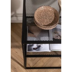 Netz sidobord 55 x 55 cm - Svart