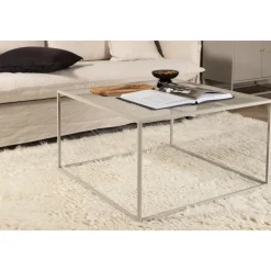 Netz soffbord 80 x 80 cm - Beige