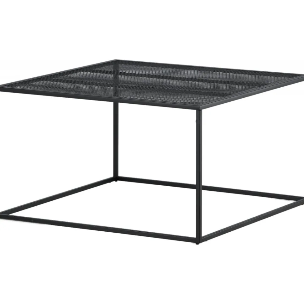 Netz soffbord 80 x 80 cm - Svart