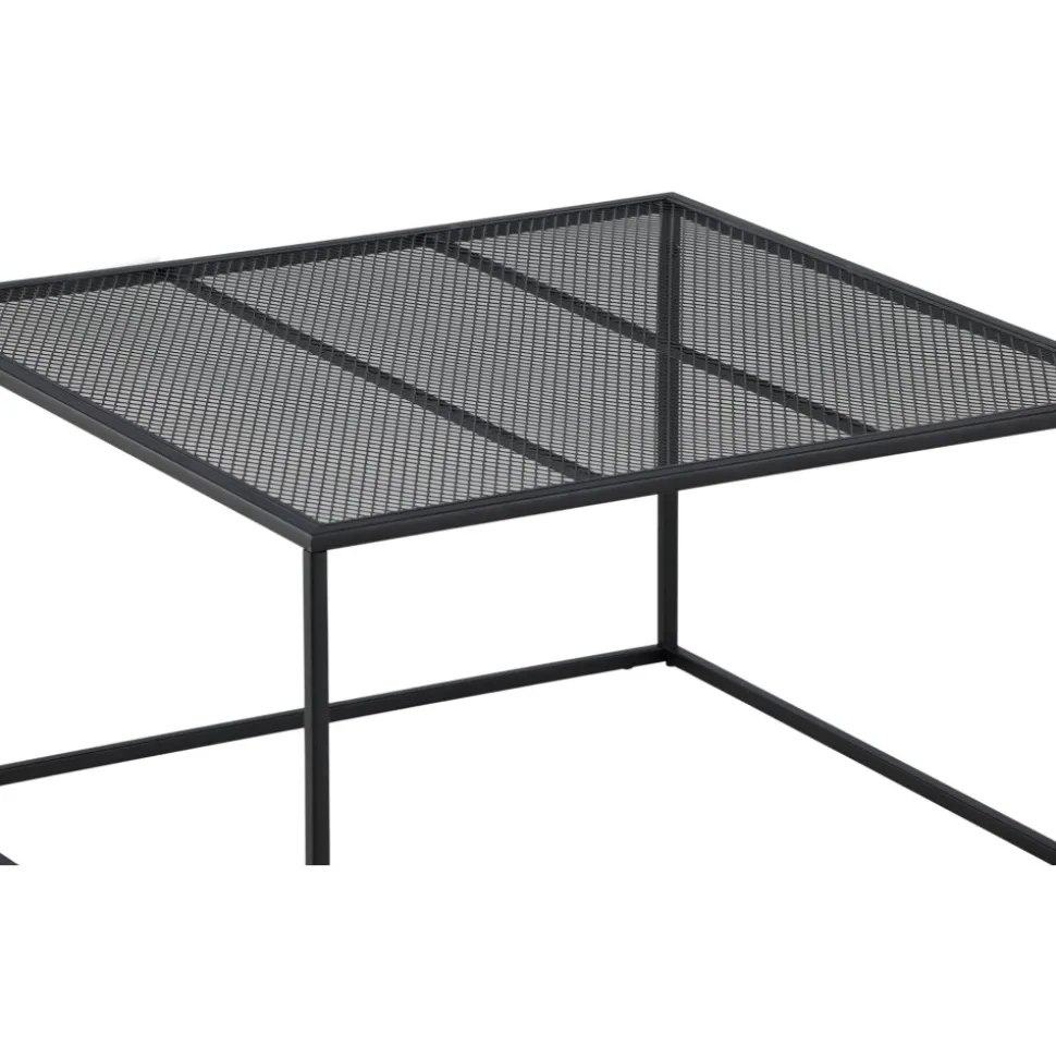 Netz soffbord 80 x 80 cm - Svart