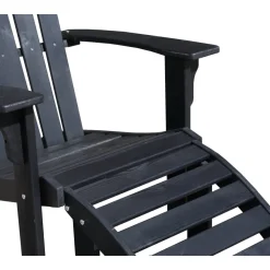 Newport däckstol - Svart + Textilskydd för utemöbler