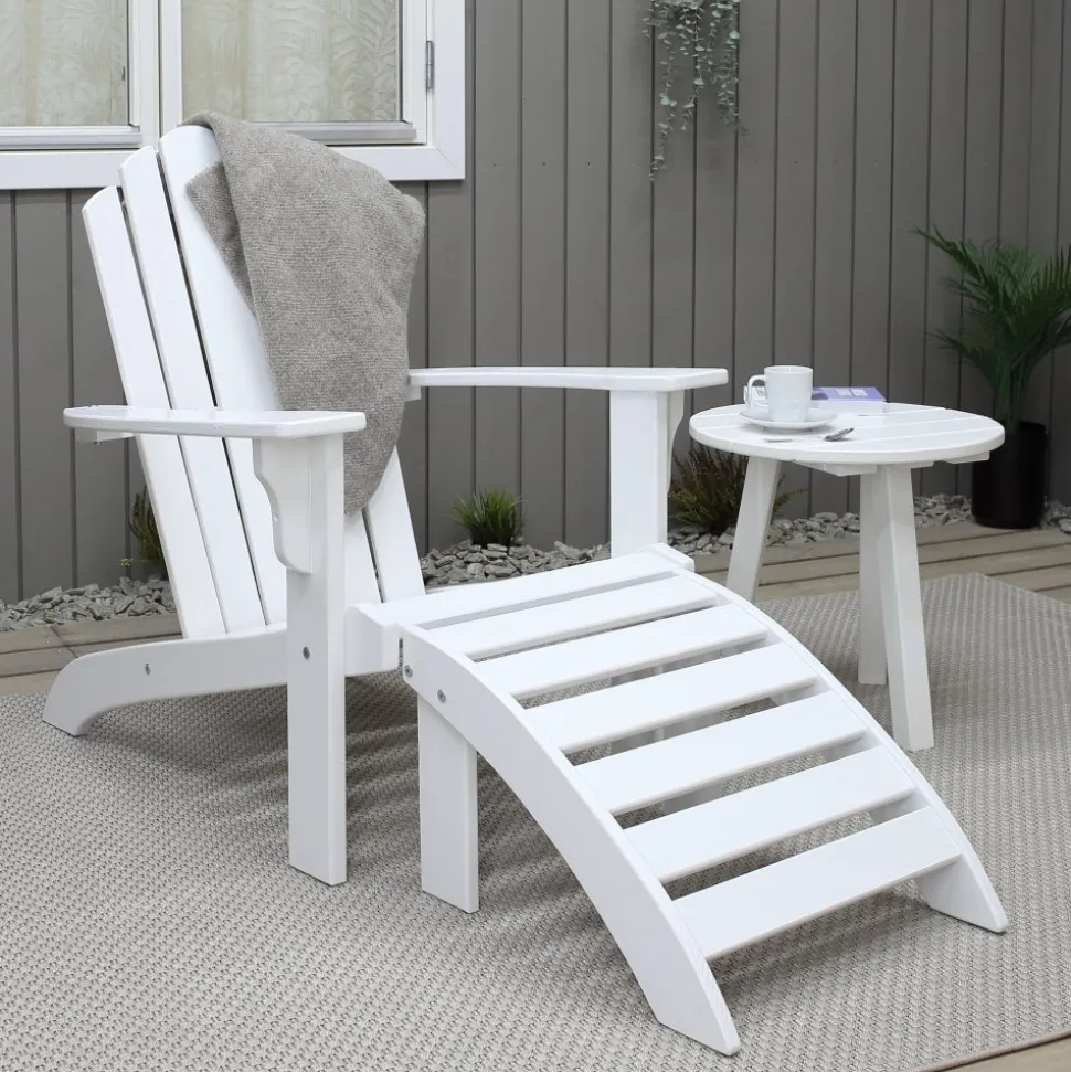 Newport däckstol - Vit