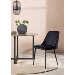 Night matstol - Svart sammet