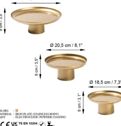 Nisiros dekorationsfat - Guld