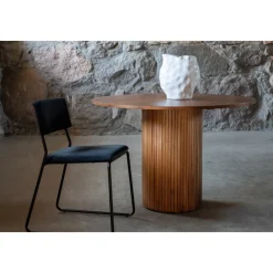 Nivå runt matbord i valnöt - Runt bord Ø110 cm