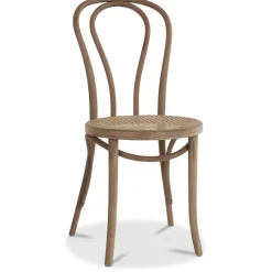 No 18 matstol med rottingsits - Valfri färg på stomme