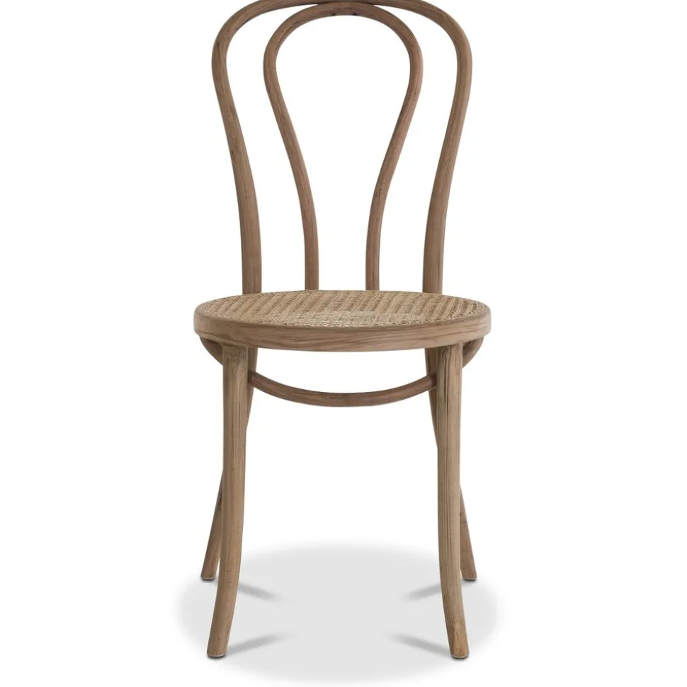 No 18 matstol med rottingsits - Valfri färg på stomme