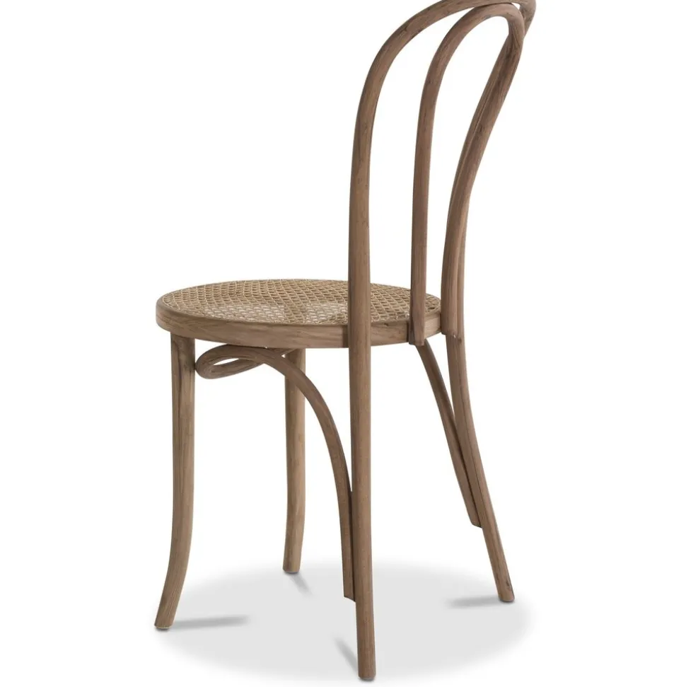 No 18 matstol med rottingsits - Valfri färg på stomme