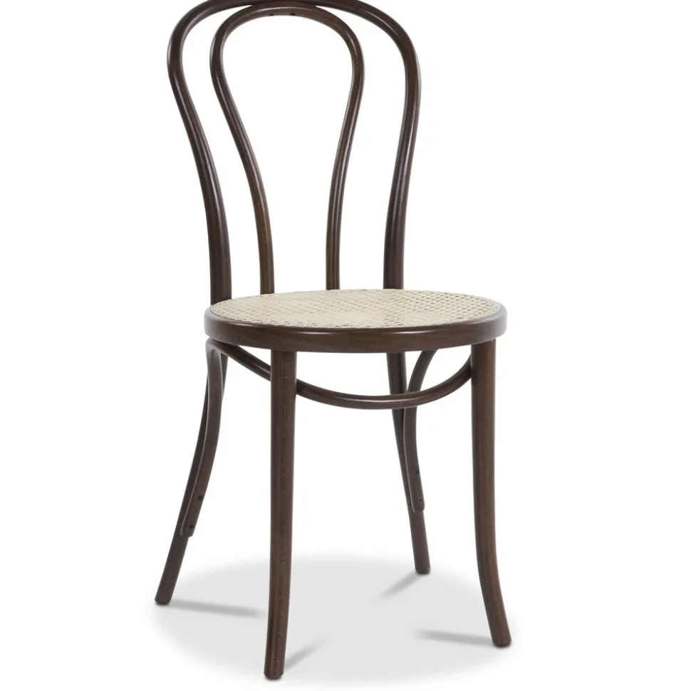 No 18 matstol med rottingsits - Valfri färg på stomme