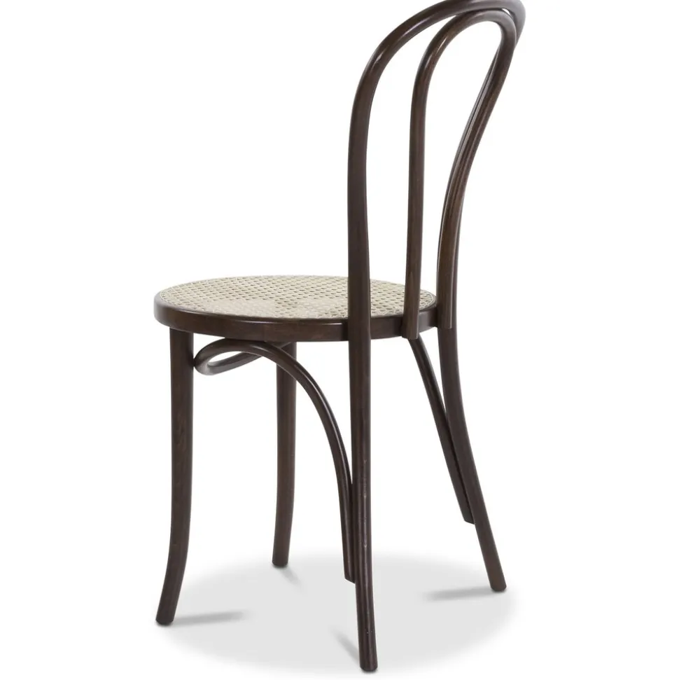 No 18 matstol med rottingsits - Valfri färg på stomme