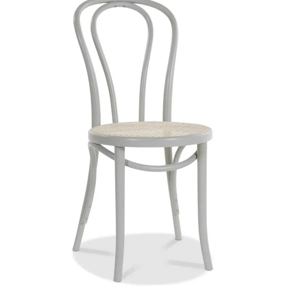 No 18 matstol med rottingsits - Valfri färg på stomme