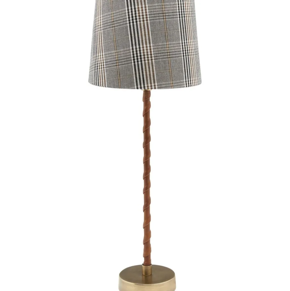 Nora lampfot - Antikmässing - 46 cm