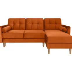 Noret bäddsoffa divansoffa - Orangeröd