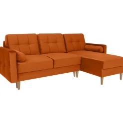 Noret bäddsoffa divansoffa - Orangeröd