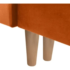 Noret bäddsoffa divansoffa - Orangeröd