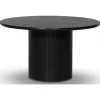 Nova soffbord Ø80 cm - Svart askfanér