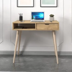 Oferta skrivbord 90 x 60 cm - Ek/trä