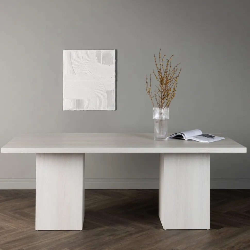 Olga matbord 200 x 90 cm - Vit