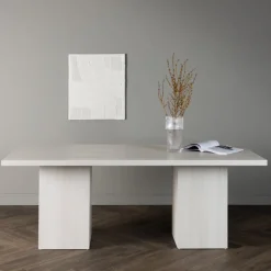 Olga matbord 200 x 90 cm - Vit