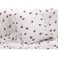 Oline bäddset 200 x 150 cm - Vit/lila