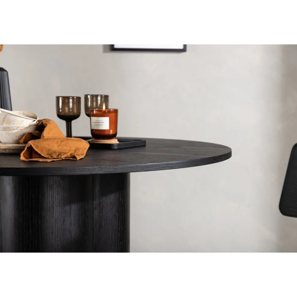 Olivia matbord Ø110 cm - Svart