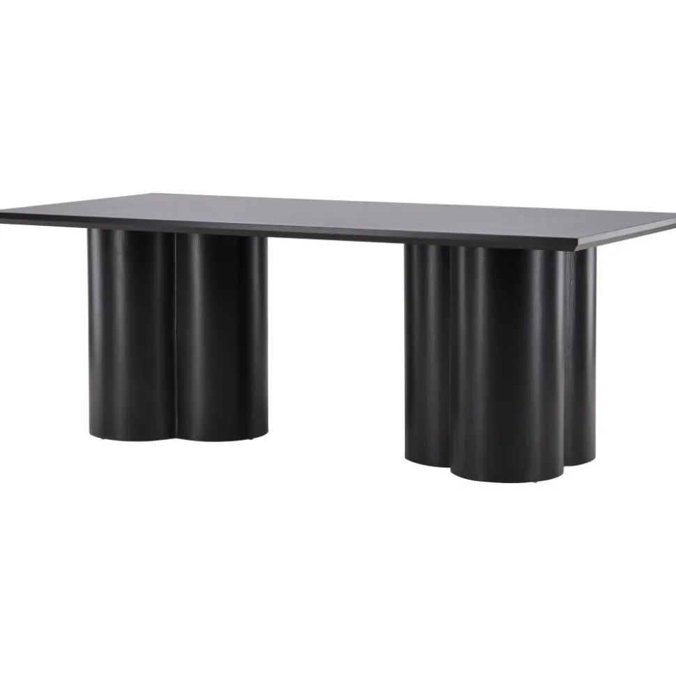 Olivia matbord 210X100 cm svartbetsat