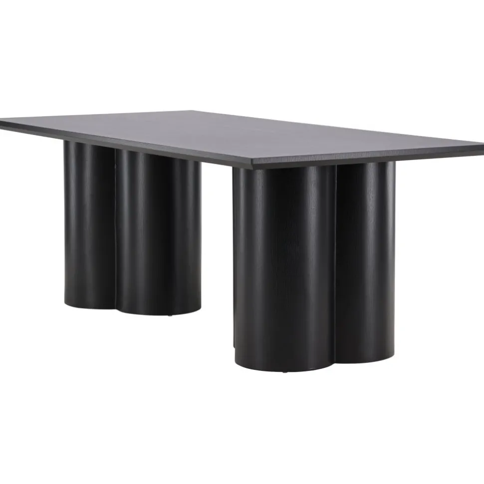 Olivia matbord 210X100 cm svartbetsat