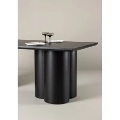 Olivia matbord 210X100 cm svartbetsat