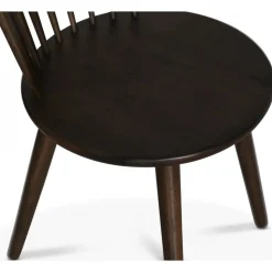 Omni matgrupp, runt matbord Ø130 cm inkl 4 st pinnstol Castor - Rökfärgad ek + 4.00 x Stolsdyna