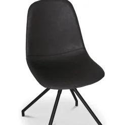 Omni matgrupp, runt matbord Ø130 cm inkl 4 st Bridge snurrbara stolar - Rökfärgad ek + 3.00 x Möbeltassar