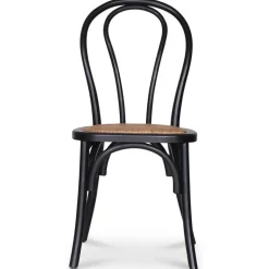 Omni matgrupp, runt matbord Ø130 cm inkl 4 st Tony svarta stolar - Svartbetsad ek + 3.00 x Möbeltassar